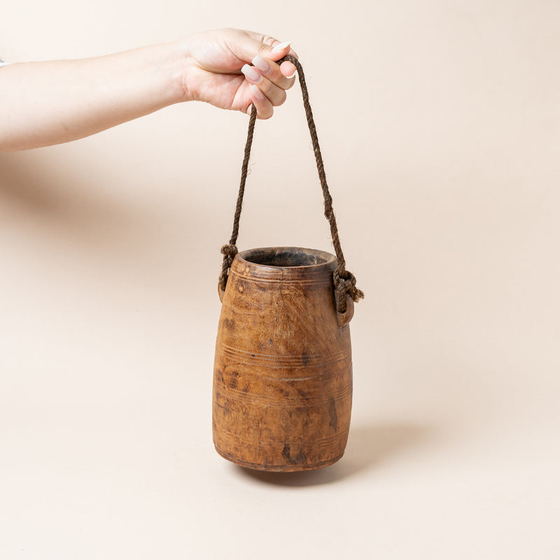 MASHA WOODEN GRAIN POT